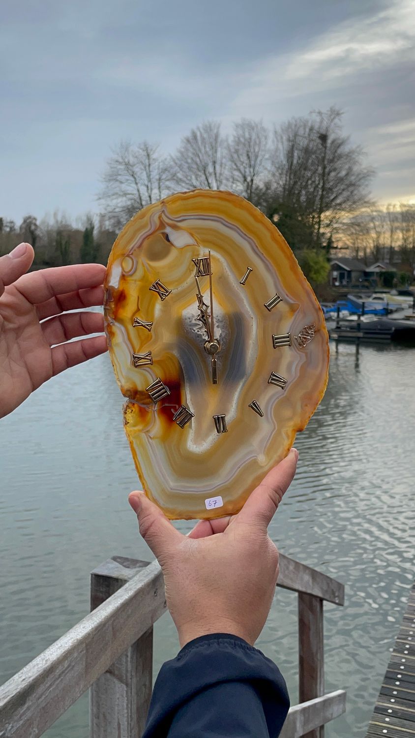 #67 Grote agaat klok #67 Grote agaat klok