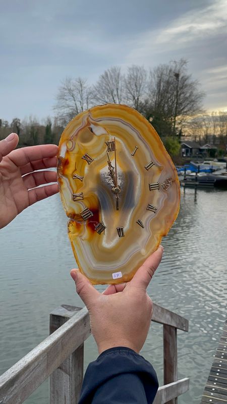 #67 Grote agaat klok #67 Grote agaat klok