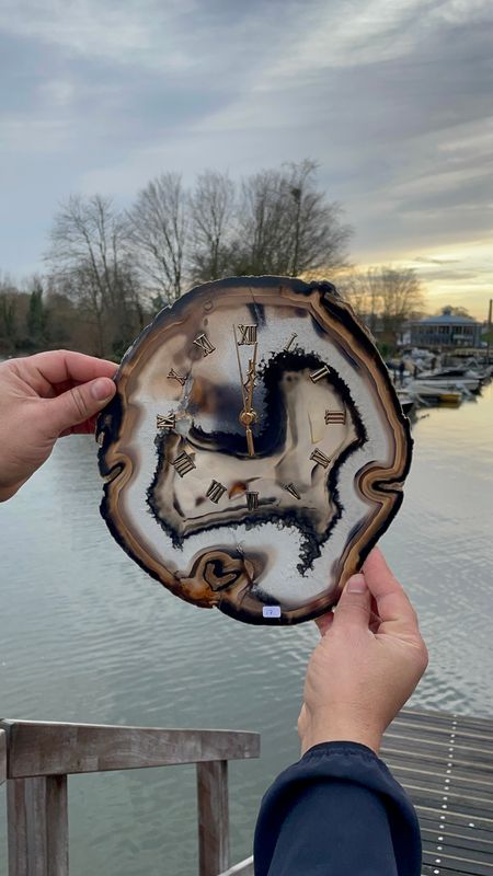 #17 Grote agaat klok #17 Grote agaat klok