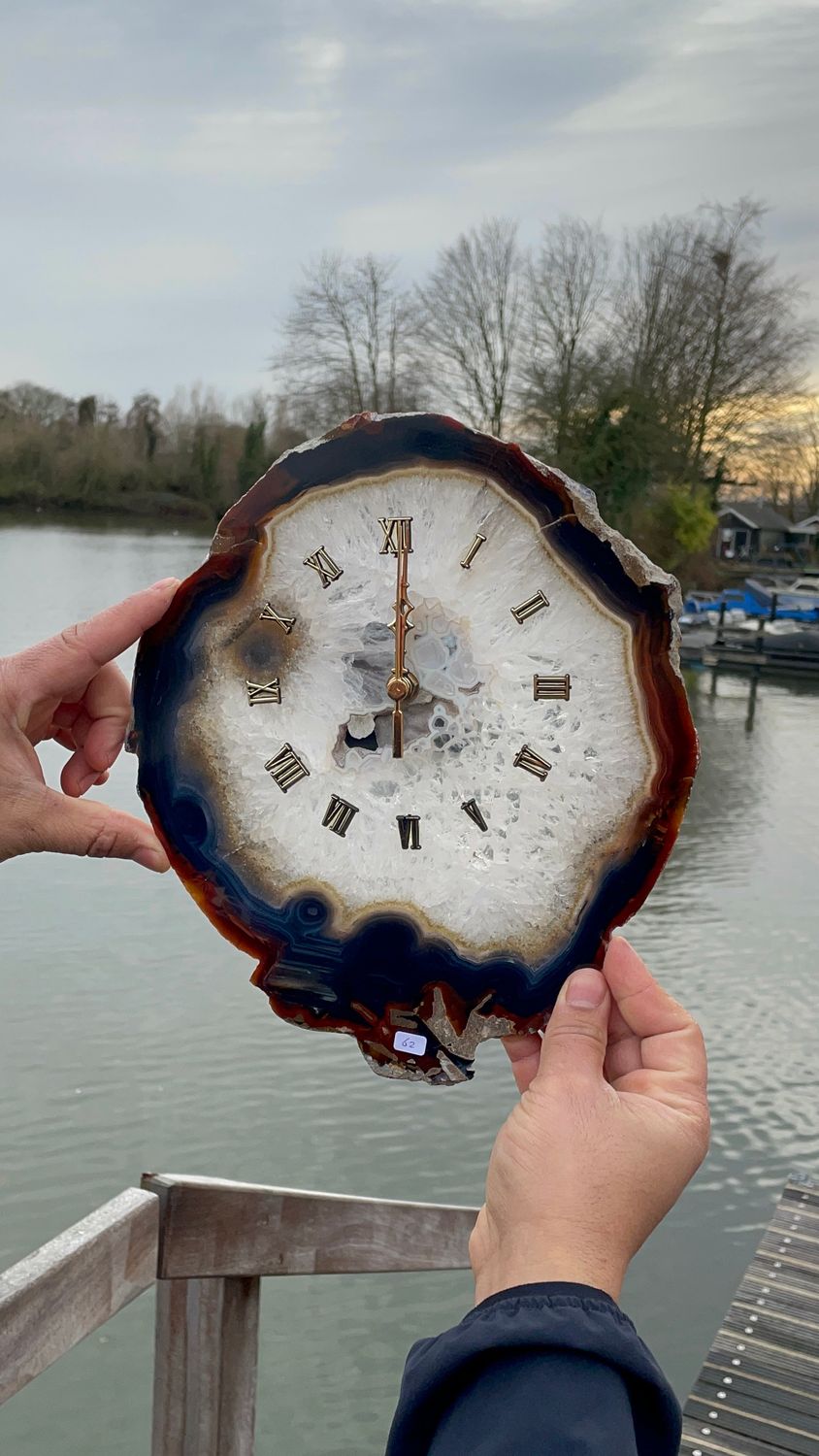 #62 Grote agaat klok