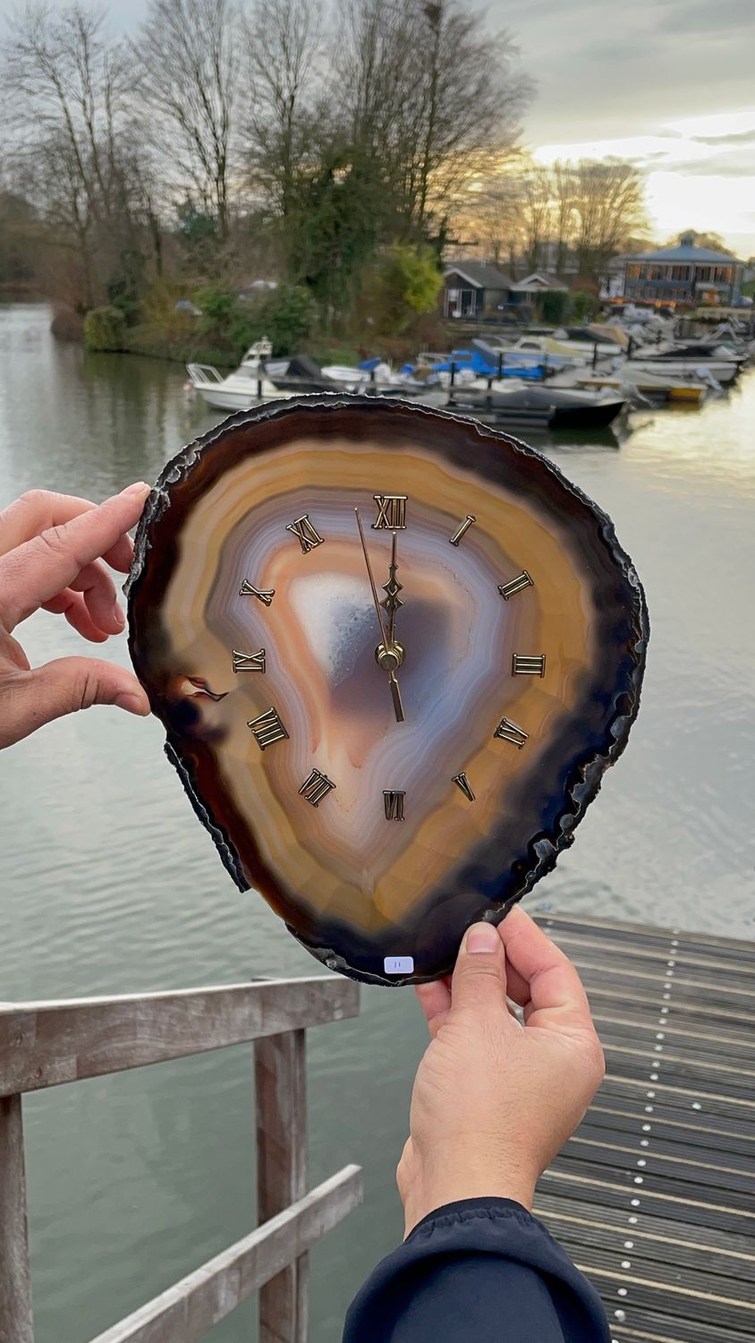 #11 Grote agaat klok
