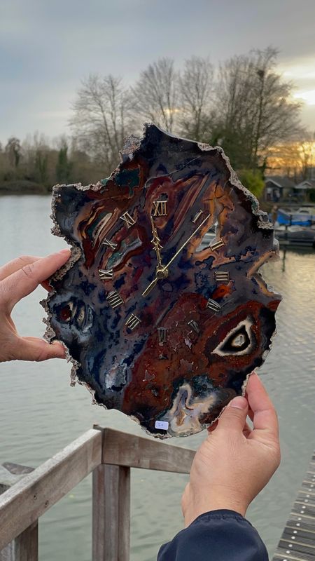 #50 Grote agaat klok #50 Grote agaat klok