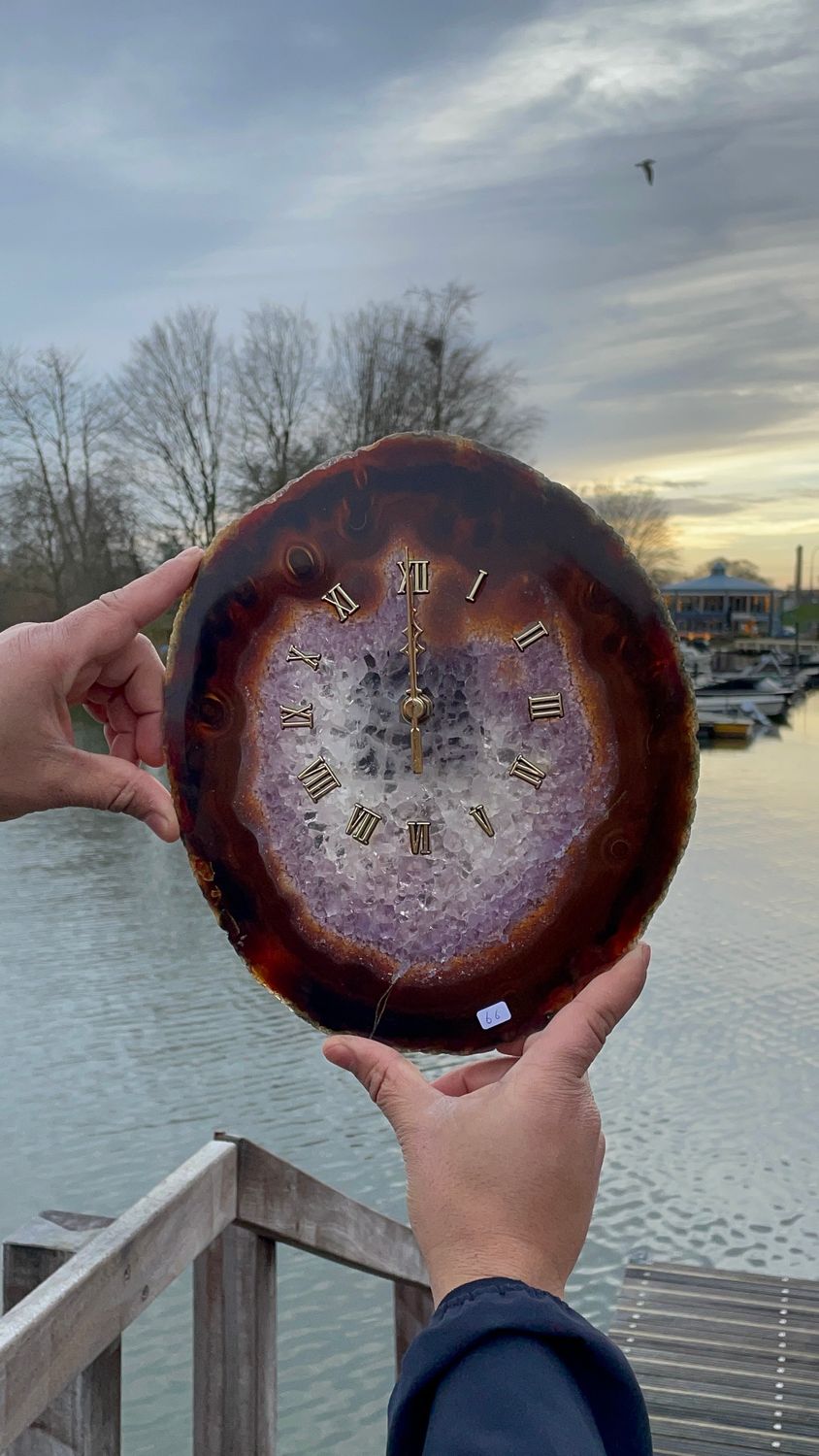 #66 Grote agaat klok