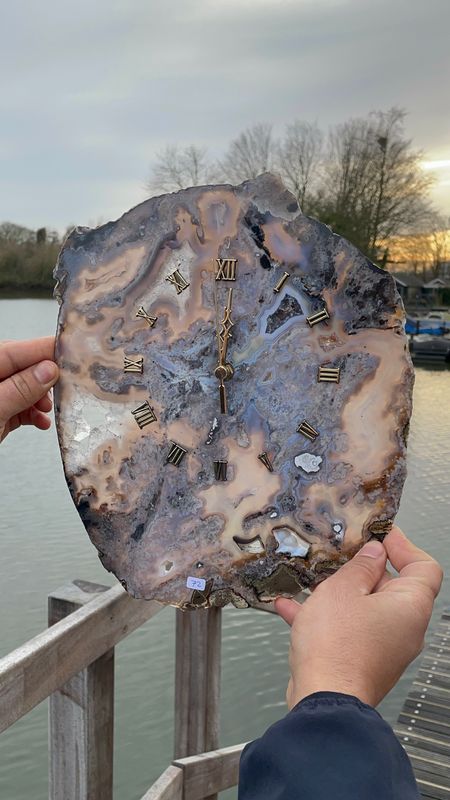 #72 Grote agaat klok #72 Grote agaat klok