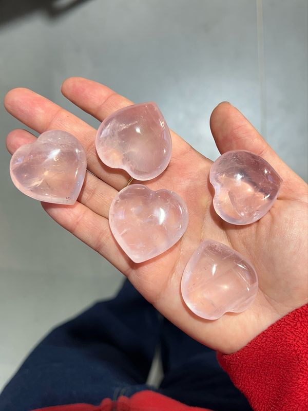 Rozenkwarts hart 35mm, Madagaskar Rozenkwarts hart 35mm, Madagaskar