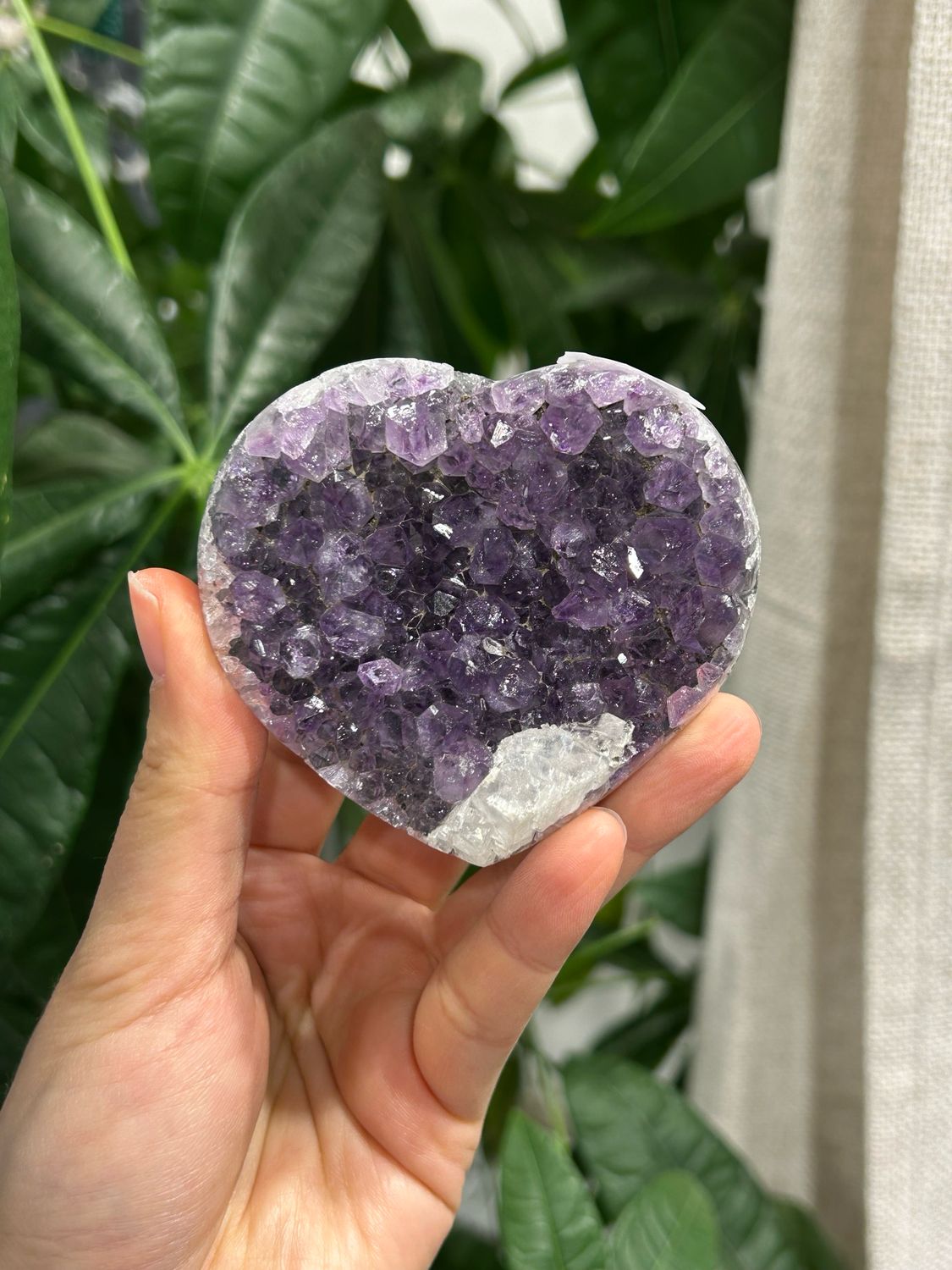 #91 ruw amethist hart #91 ruw amethist hart