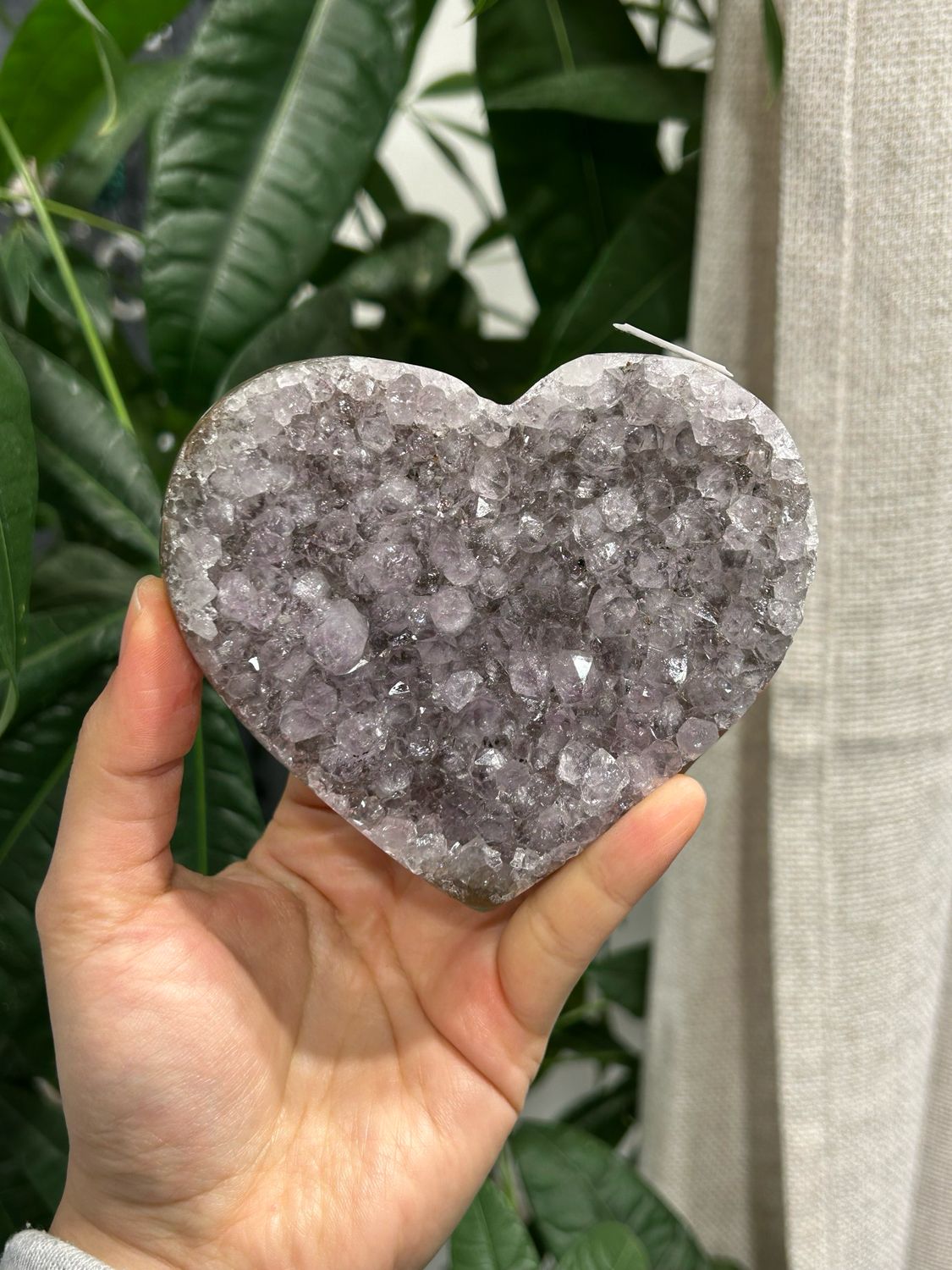 #84 ruw amethist hart #84 ruw amethist hart