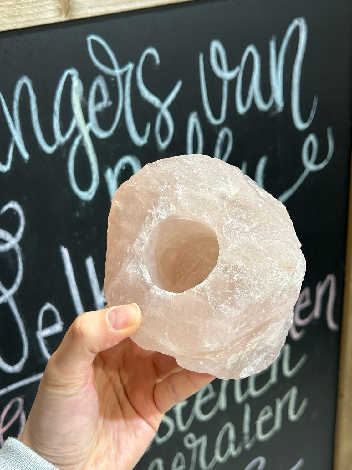 Rozenkwarts theelichthouder Rozenkwarts theelichthouder