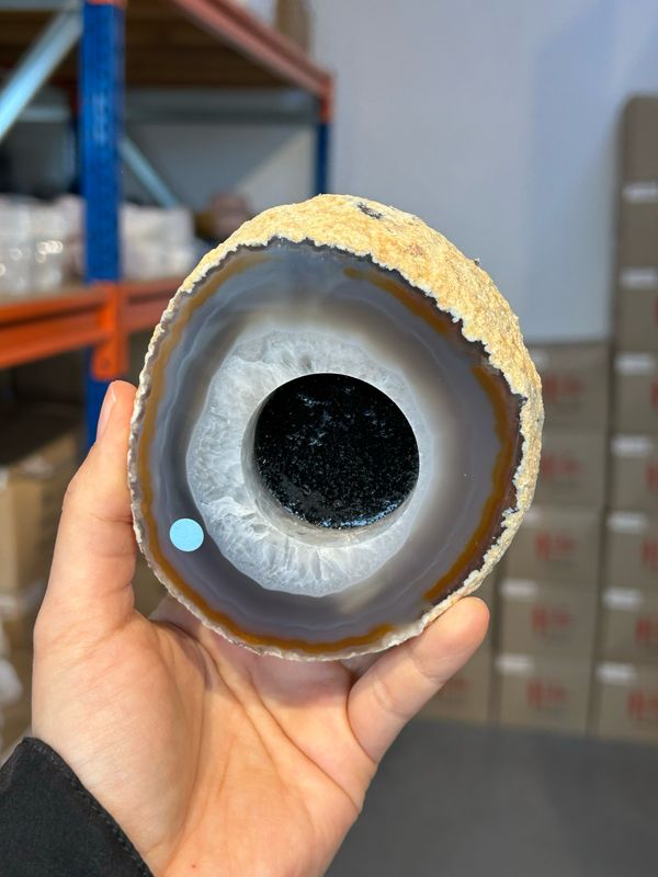 Agaat theelicht houder