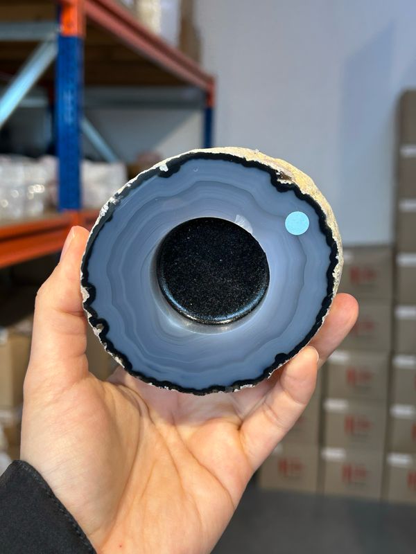 Agaat theelicht houder