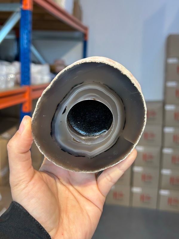 Agaat theelicht houder