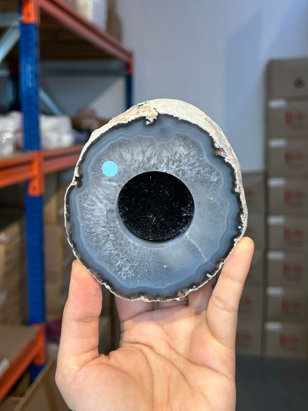 Agaat theelicht houder