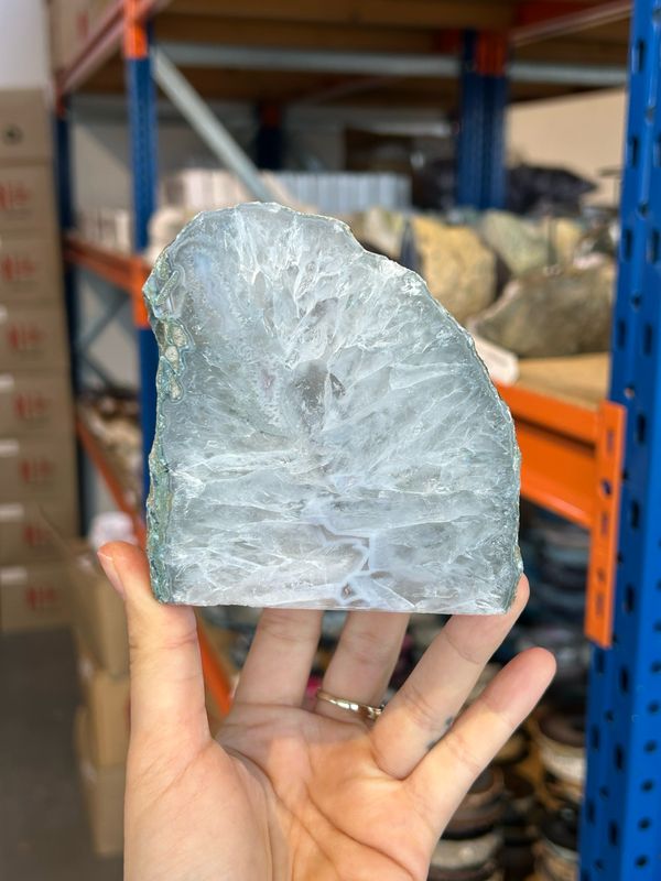 Agaat theelicht houder