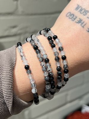 Toermalijn kwarts kogel armband 4mm (zelfvertrouwen, kracht, aardend) Toermalijn kwarts kogel armband 4mm (zelfvertrouwen, kracht, aardend)