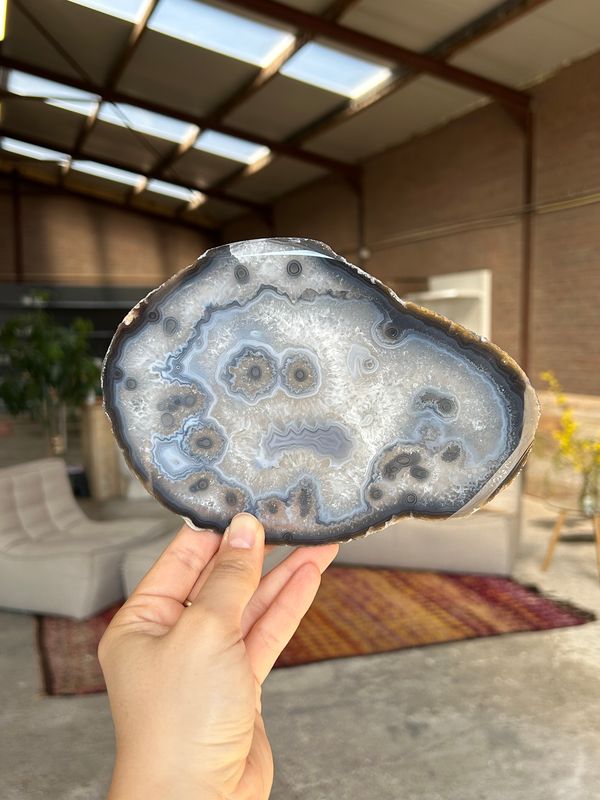 Agaat schijf (Smiley)