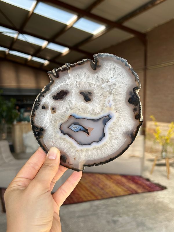 Agaat schijf (Smiley)