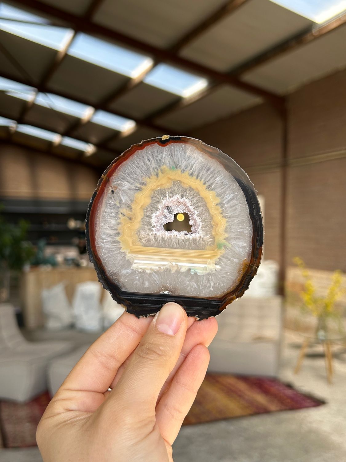 Agaat schijf Agaat schijf