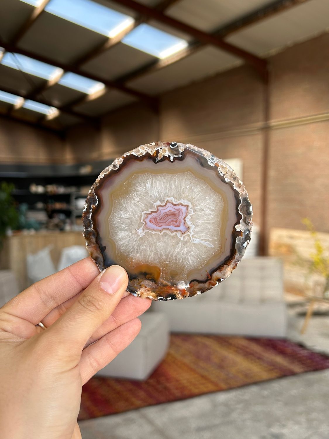 Agaat schijf Agaat schijf