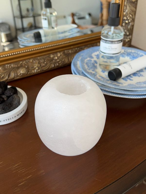 Himalaya zouten bol waxinelichtjes houder