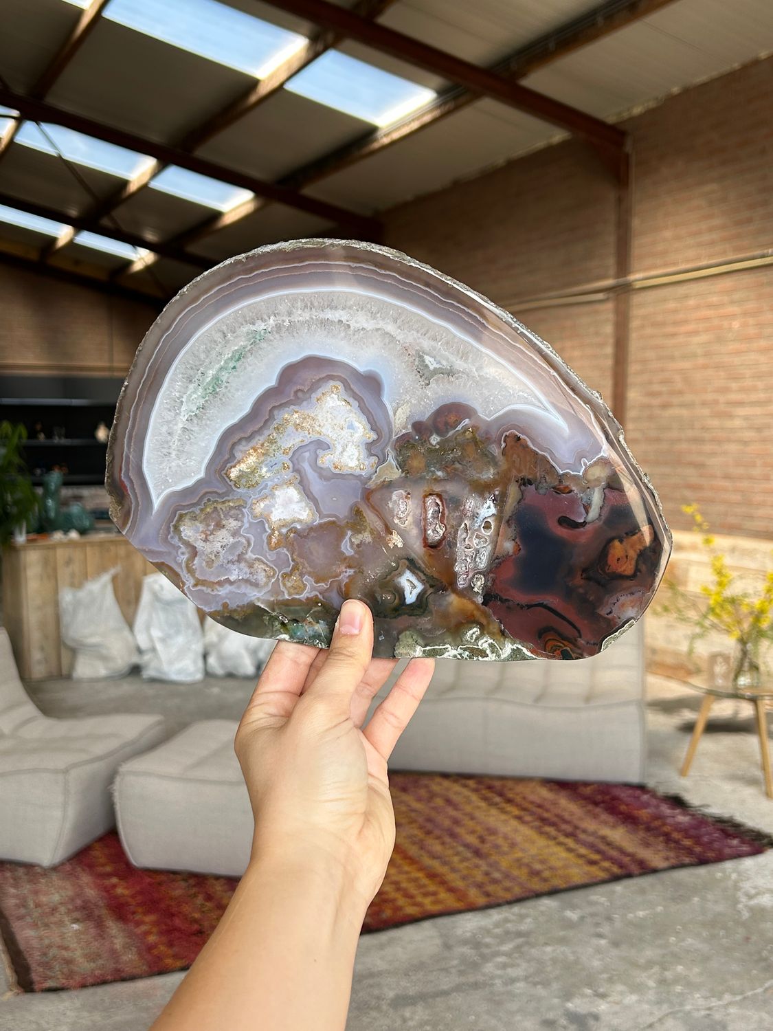 Agaat schijf Agaat schijf