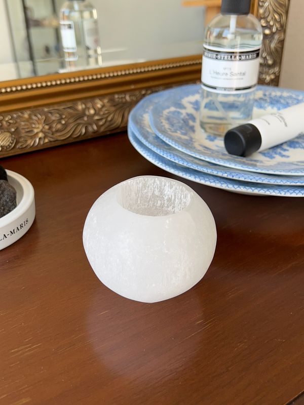 Seleniet bol waxinelichtjes houder