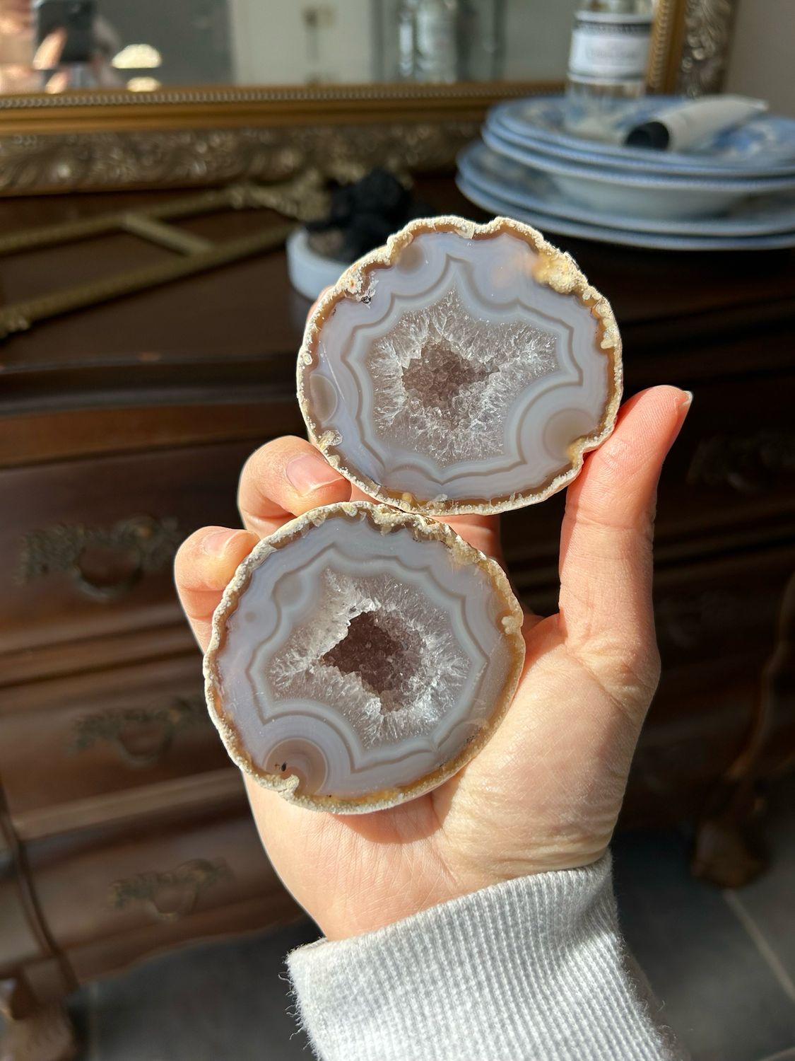 Agaat paar (2 stuks)