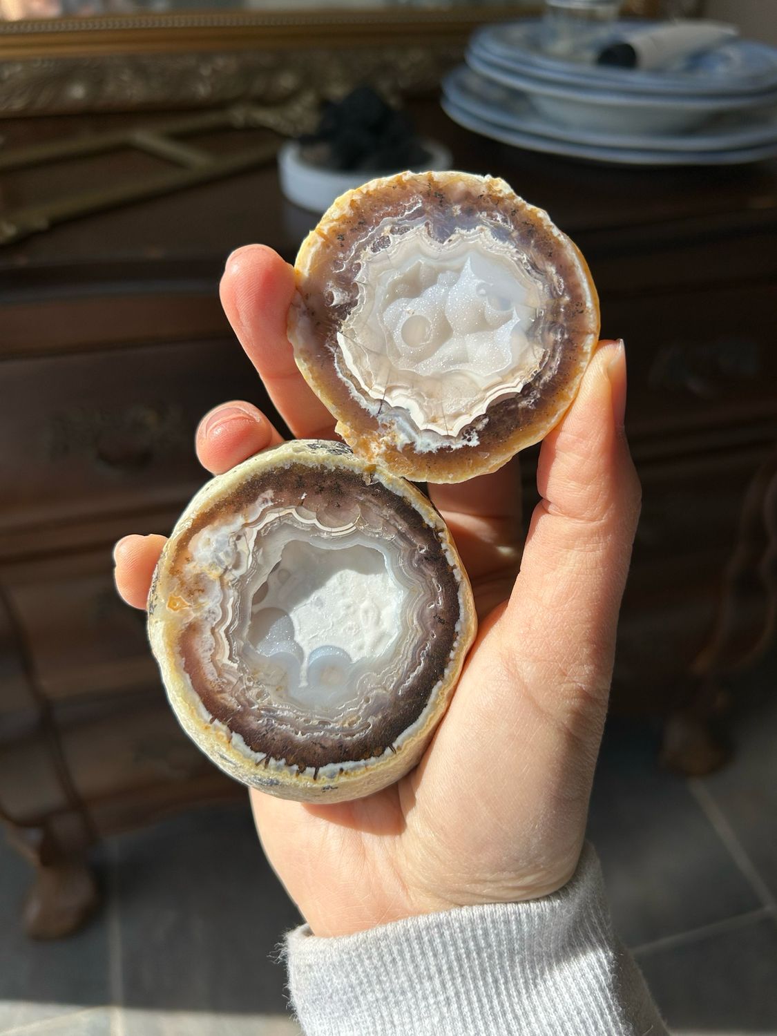 Agaat paar (2 stuks)