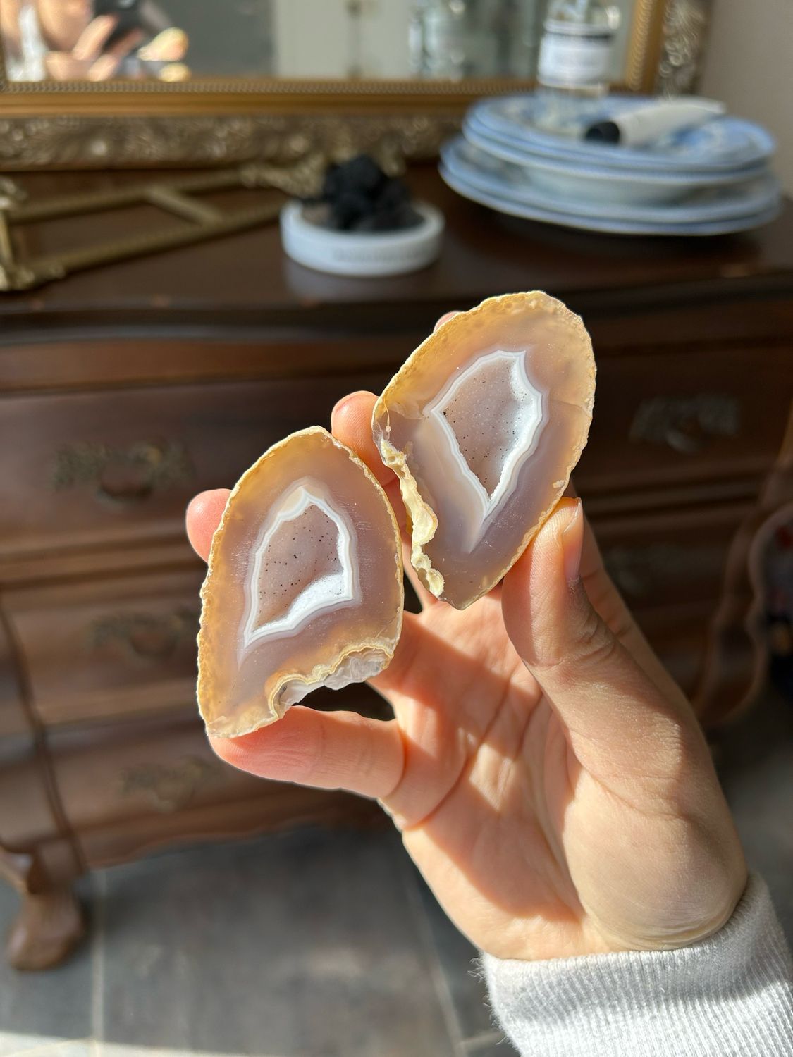 Agaat paar (2 stuks)