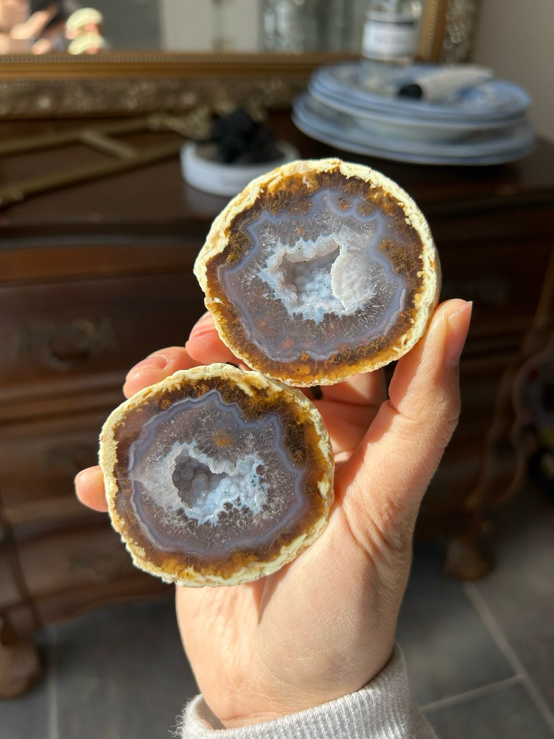 Agaat paar (2 stuks)