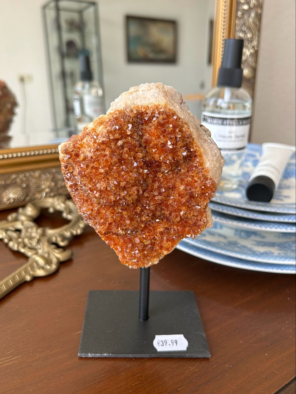 Citrien op standaard (verhit) Citrien op standaard (verhit)