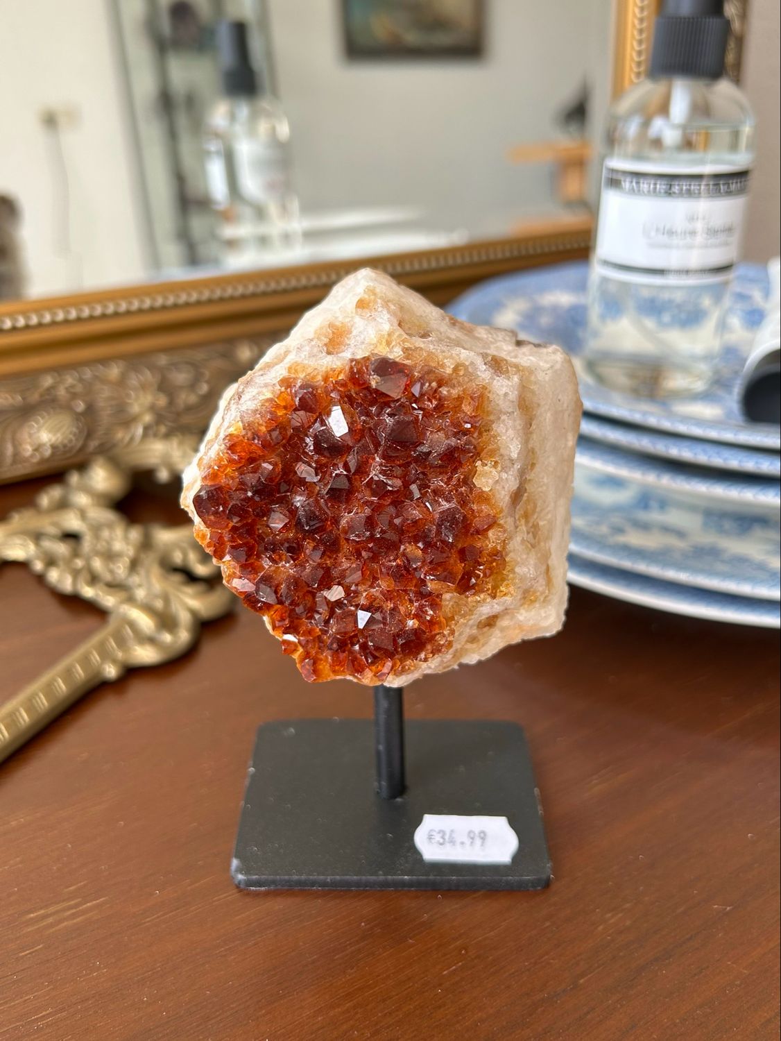 Citrien op standaard (verhit) Citrien op standaard (verhit)