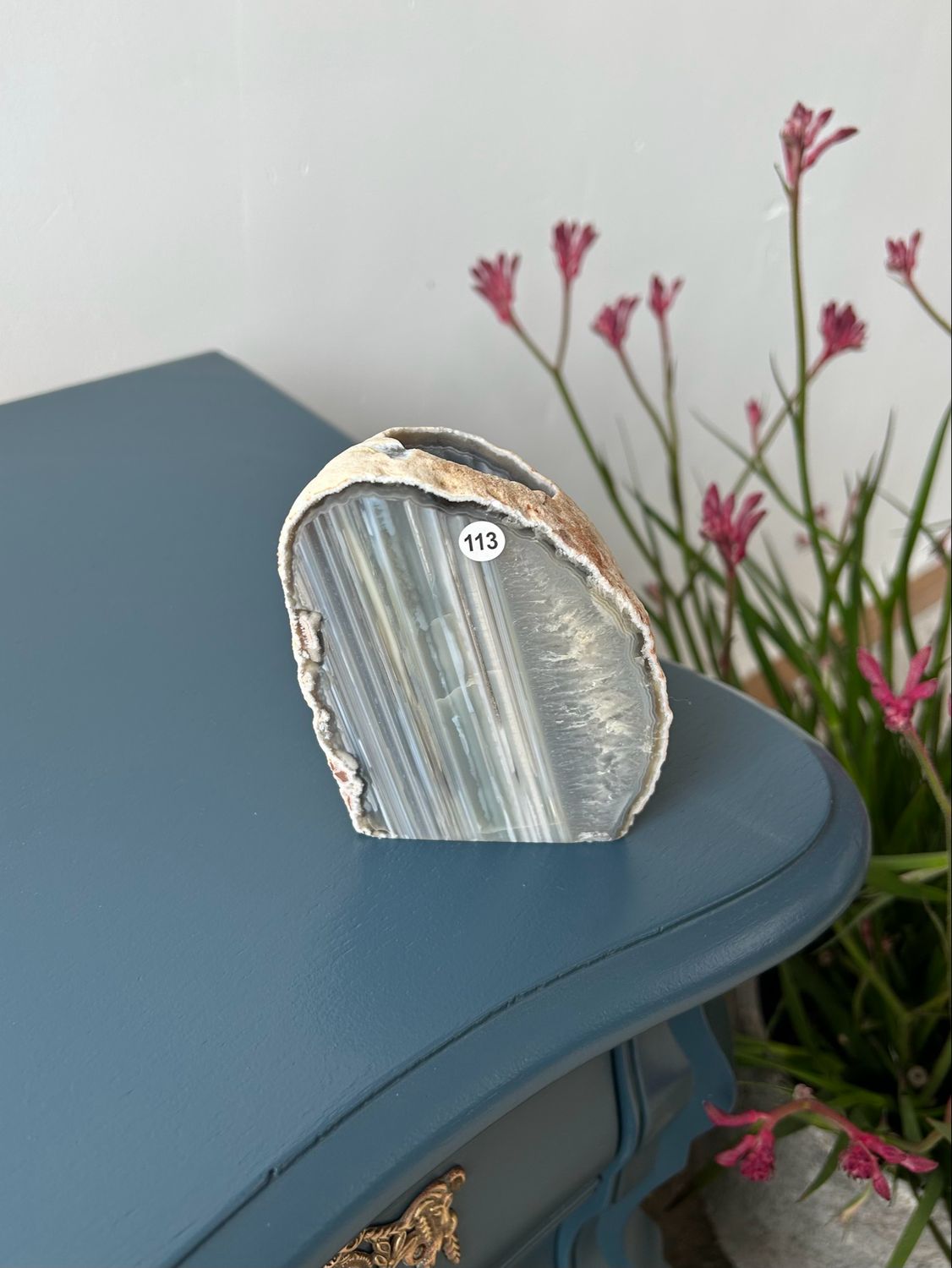 Agaat waxinelichtjes houder