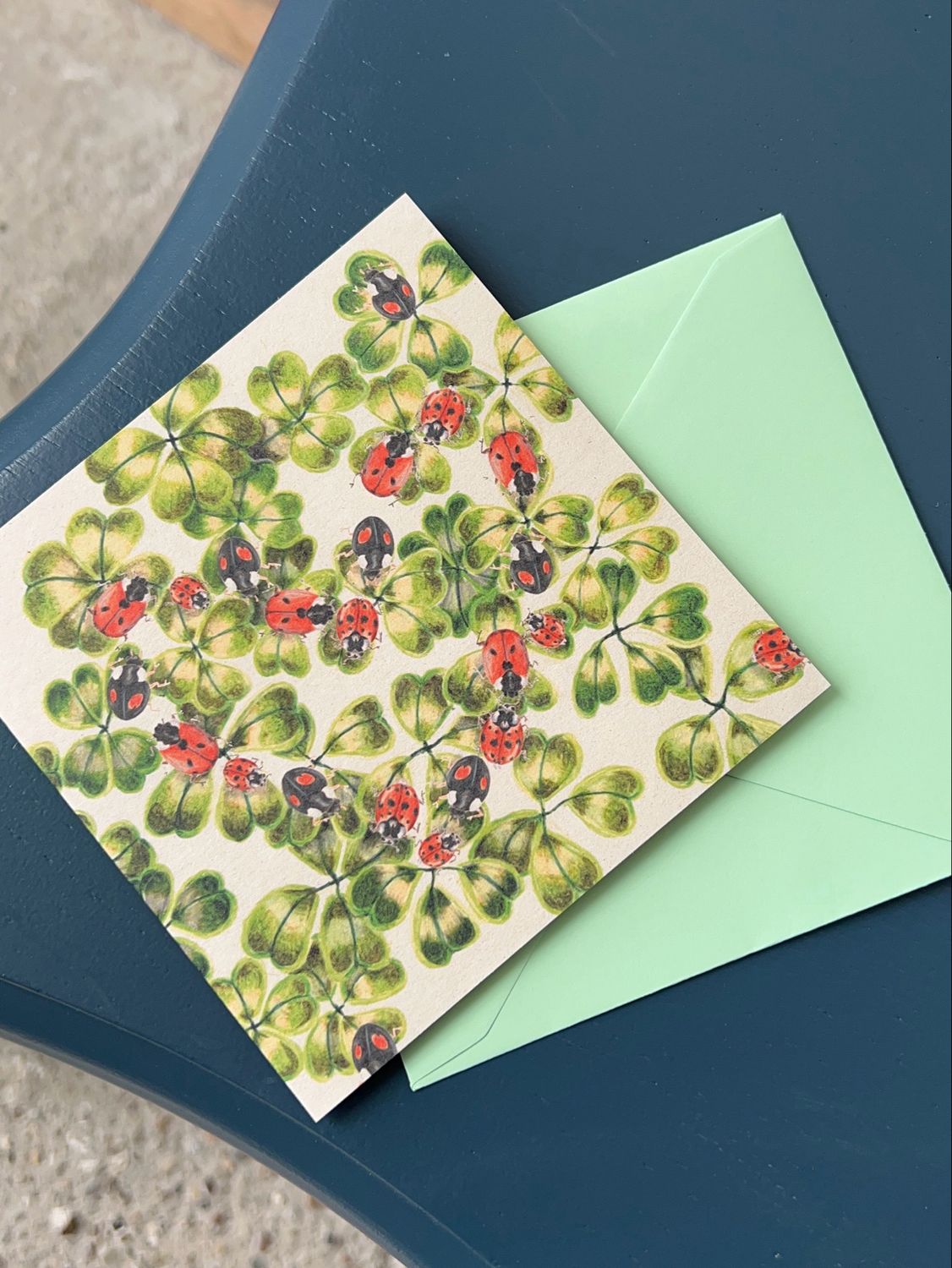 (Wens) kaart geluk + envelop ✉️