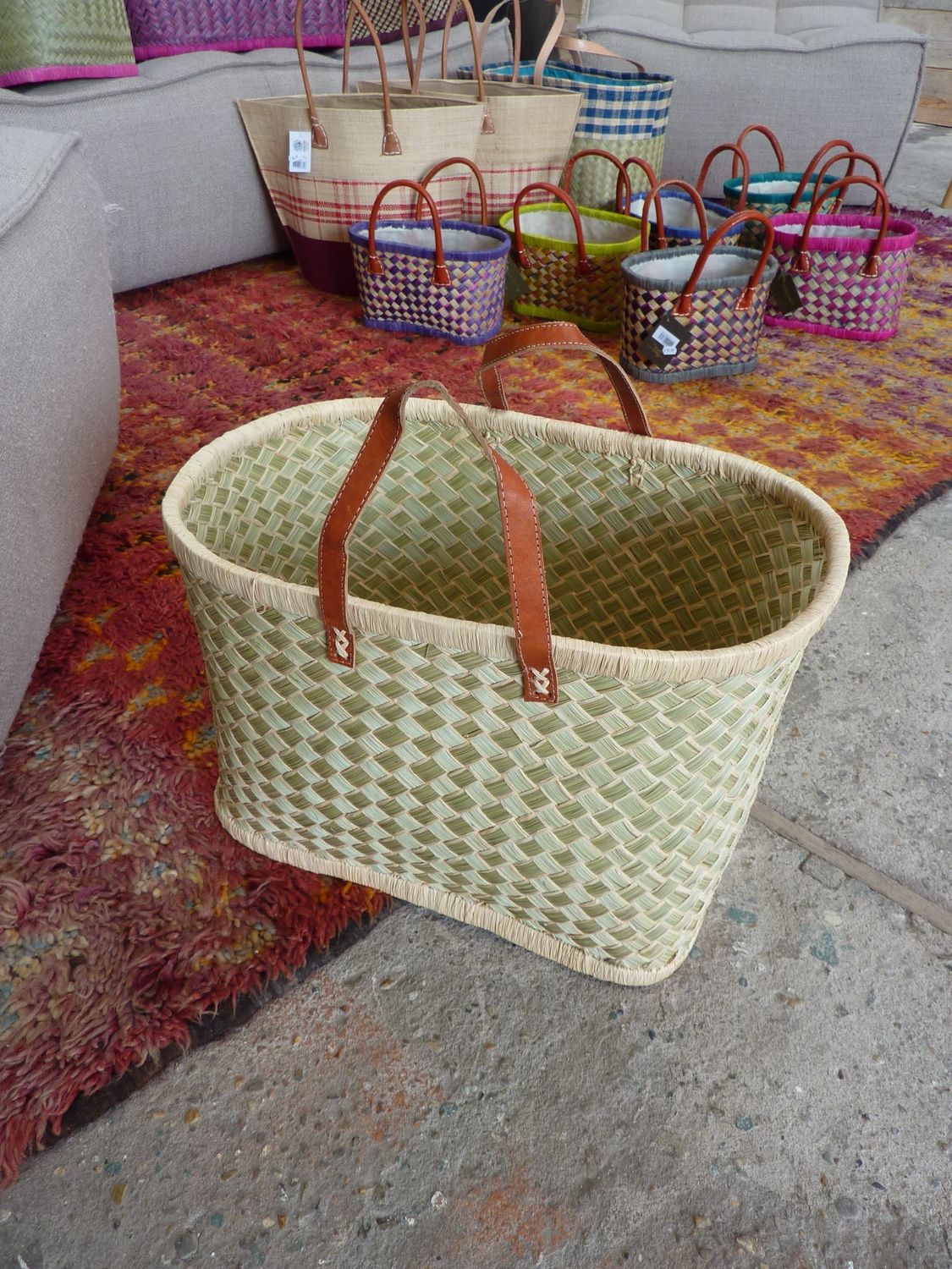 Hand made (boodschappen) tas