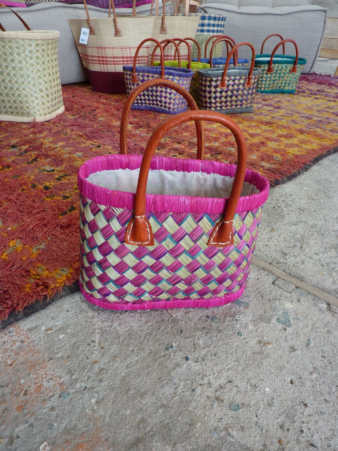 Hand made (boodschappen) tasje