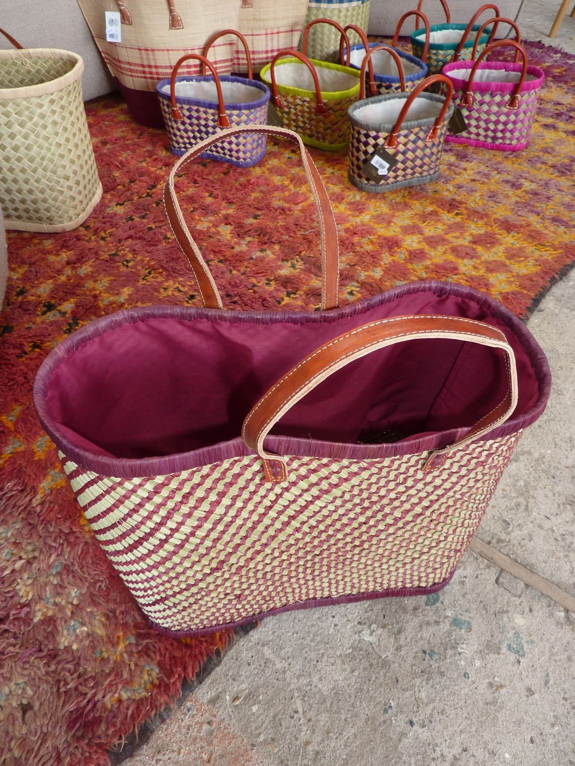 Hand made (boodschappen) tas