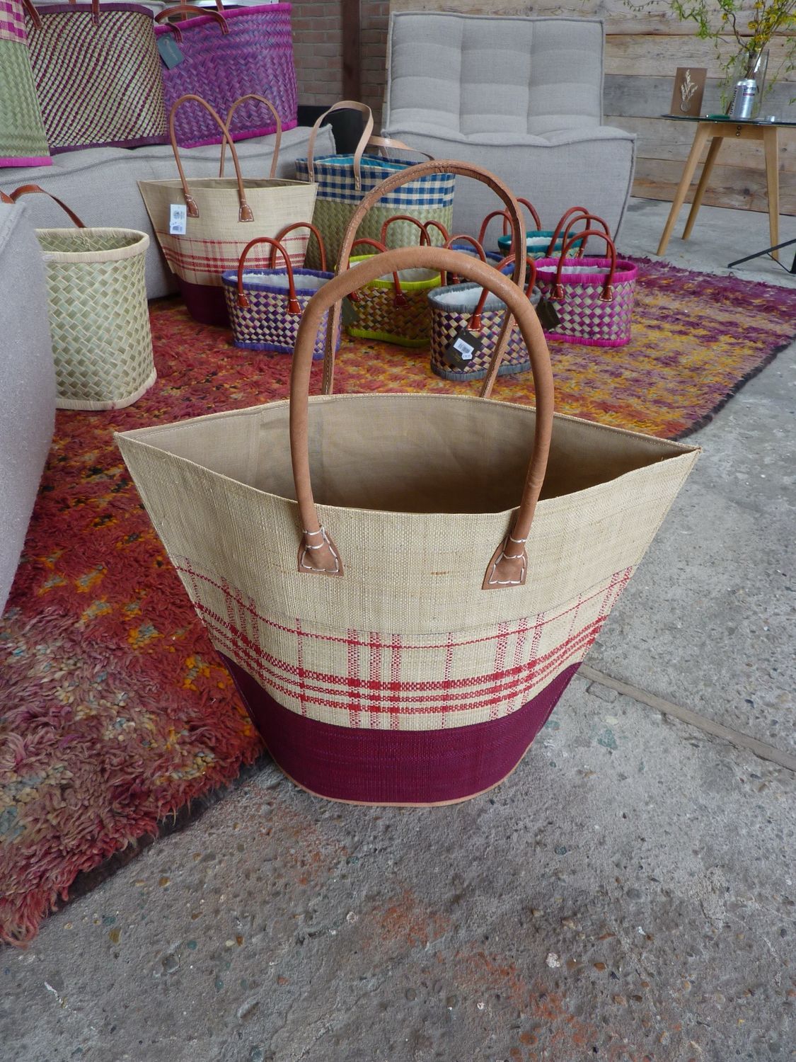 Hand made (boodschappen) tas