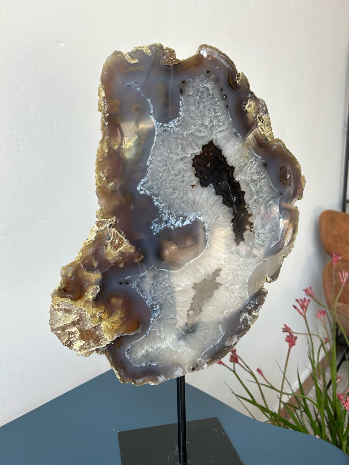 XXL agaat op standaard