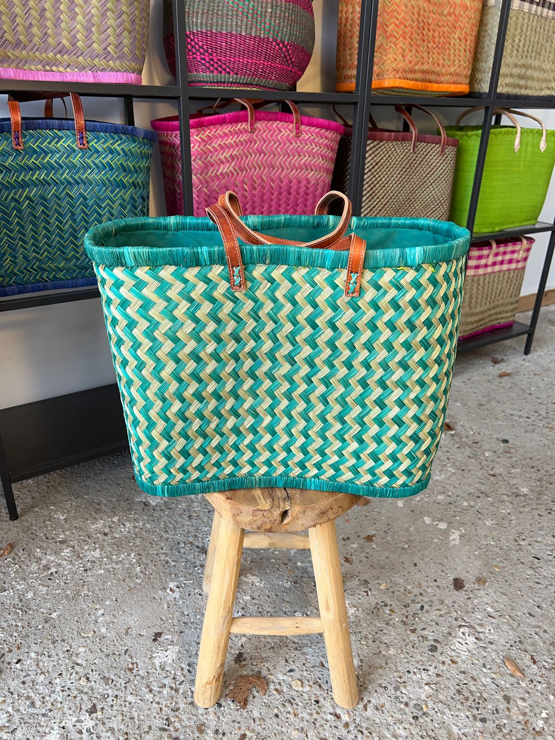 Green Field - Handmade (boodschappen) tas