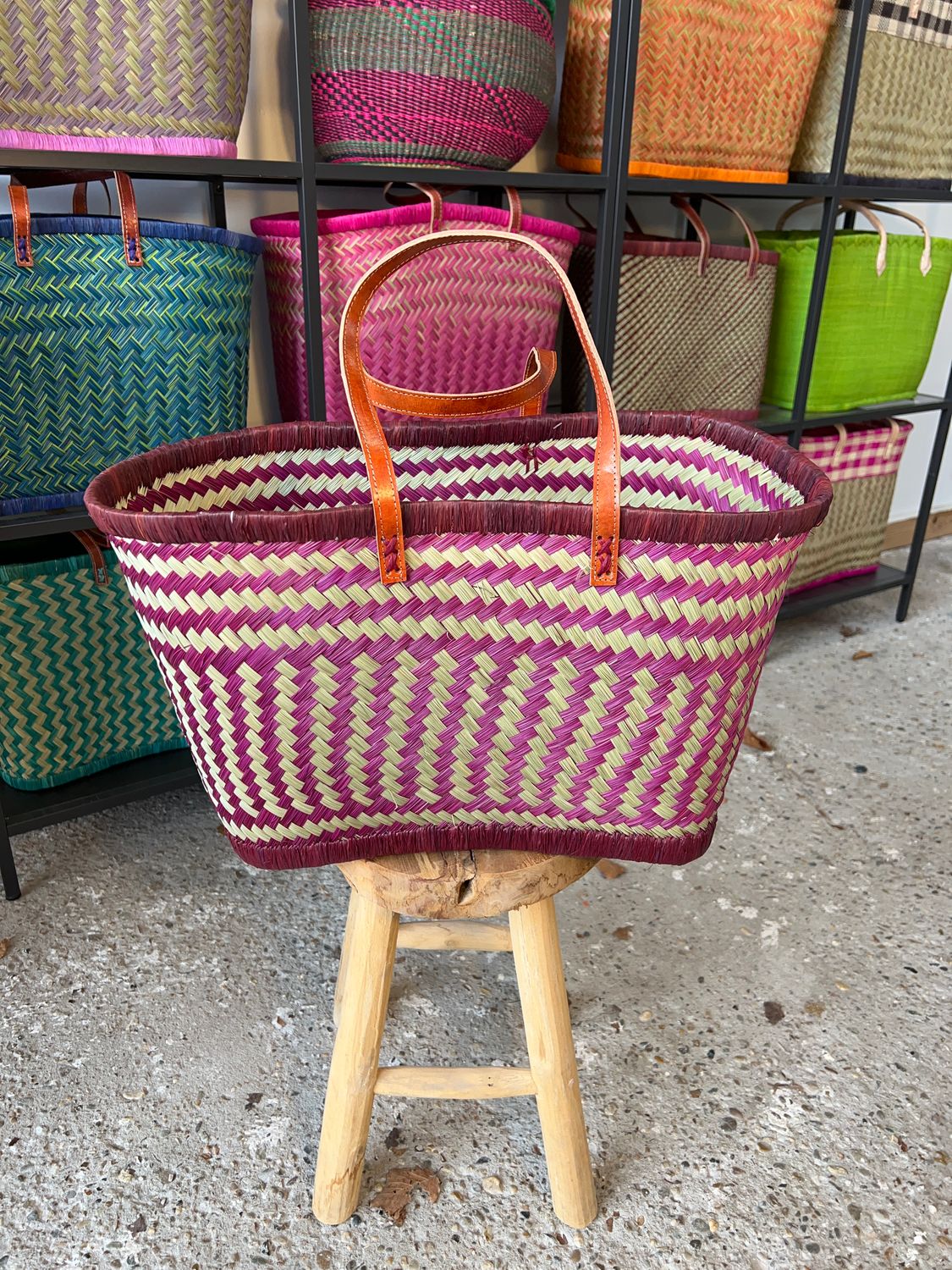 Pomegranate - Handmade (boodschappen) tas