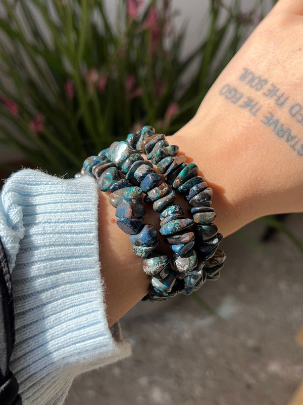 Chrysocolla / Chattuckite Splitarmband