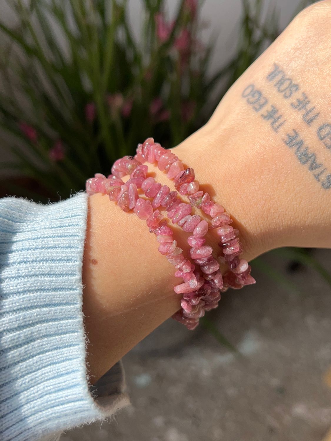 Roze Toermalijn Splitarmband