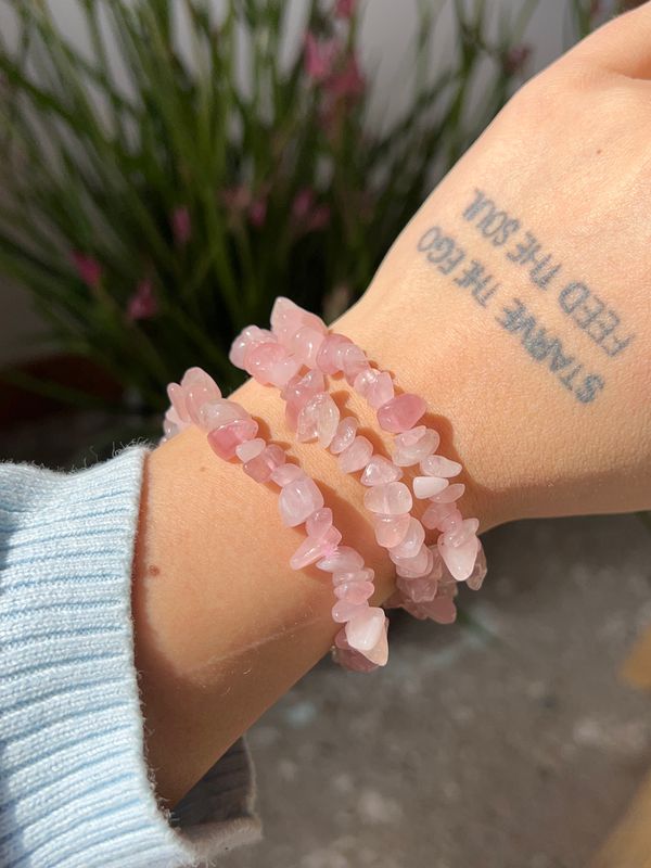 Rozenkwarts Splitarmband