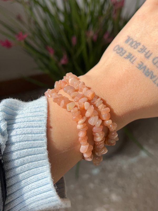 Maansteen Splitarmband