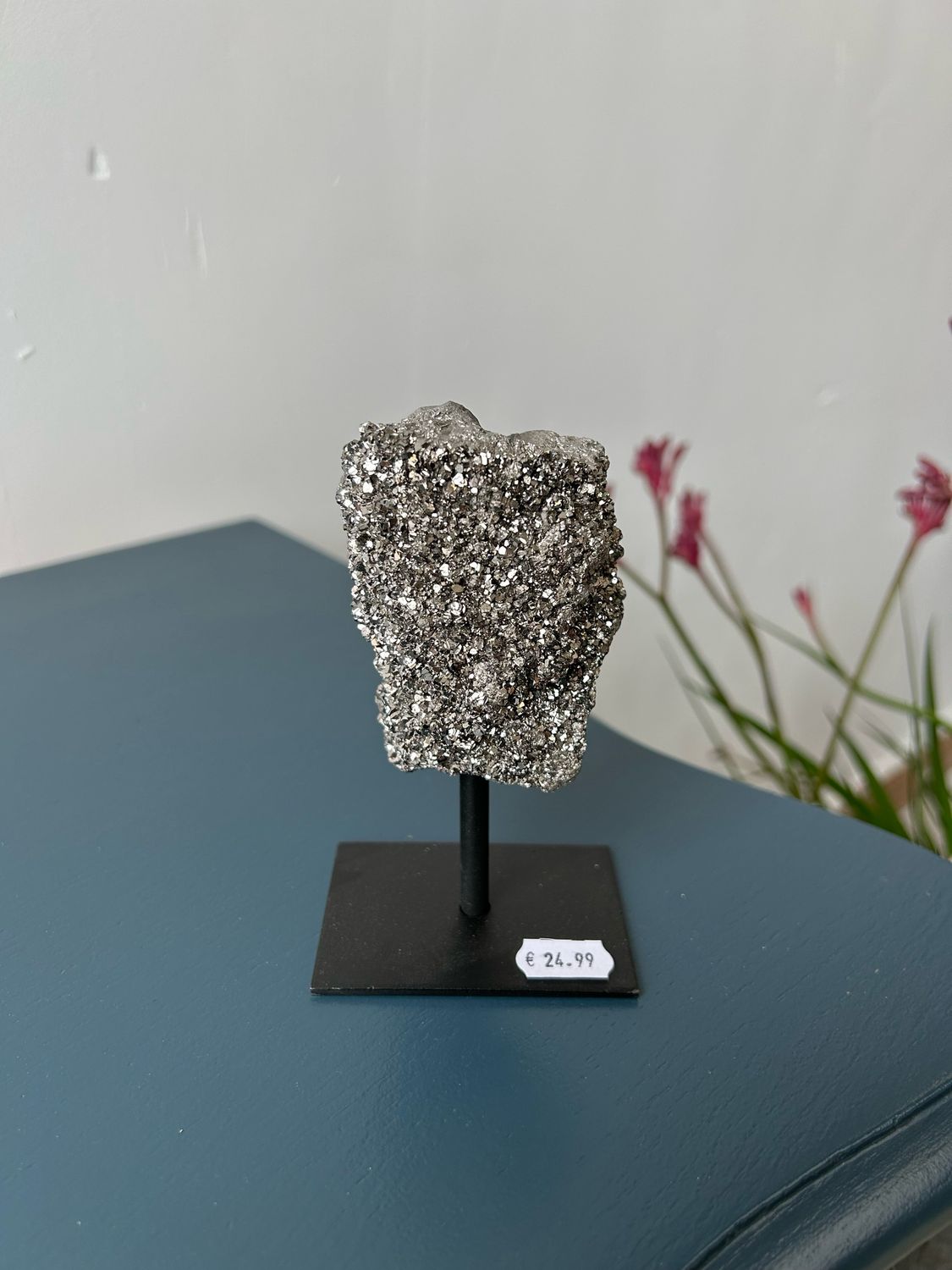 Amethist met zilverkleurige coating Amethist met zilverkleurige coating