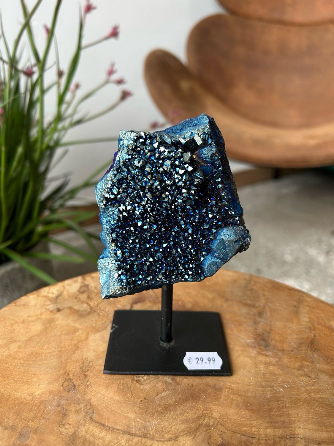 Titanium aura (op amethist)