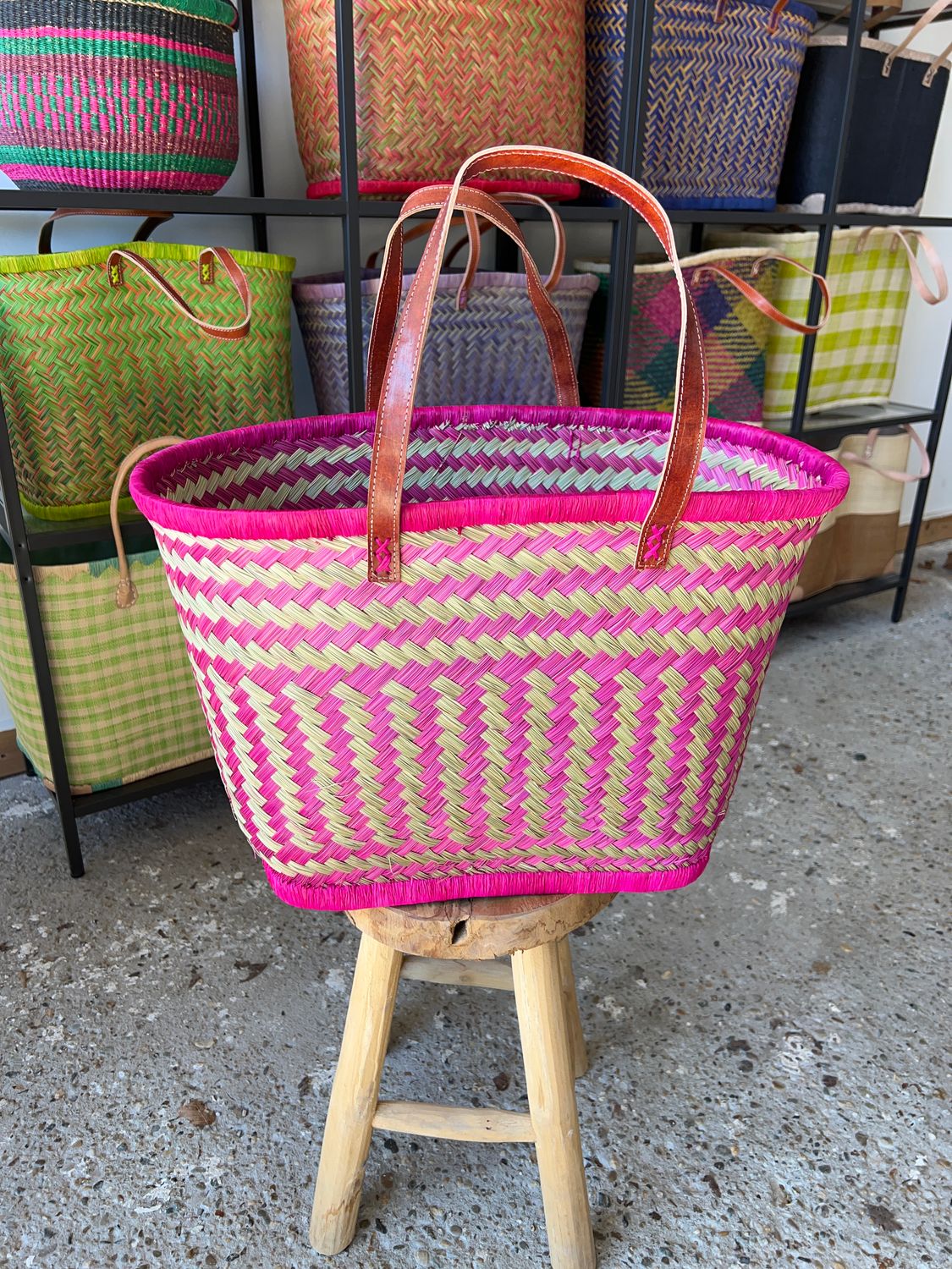 Pink Dream - Handmade (boodschappen) tas