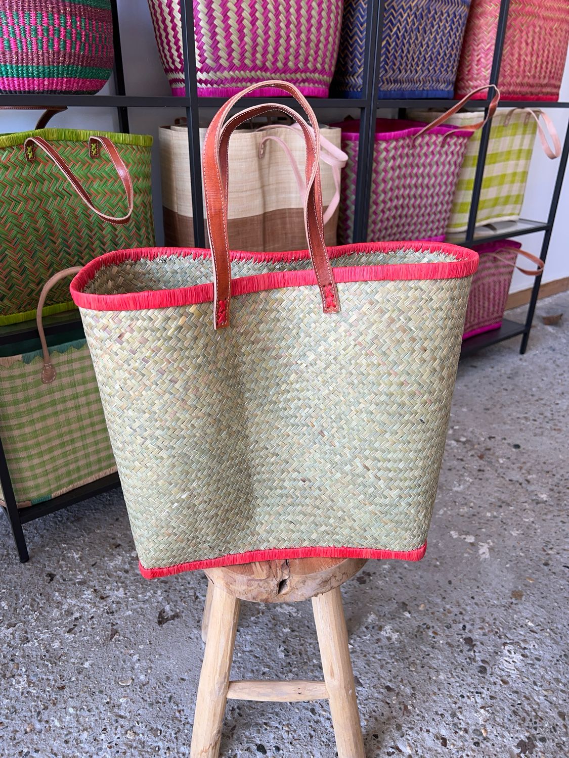 Classic Red - Handmade (boodschappen) tas