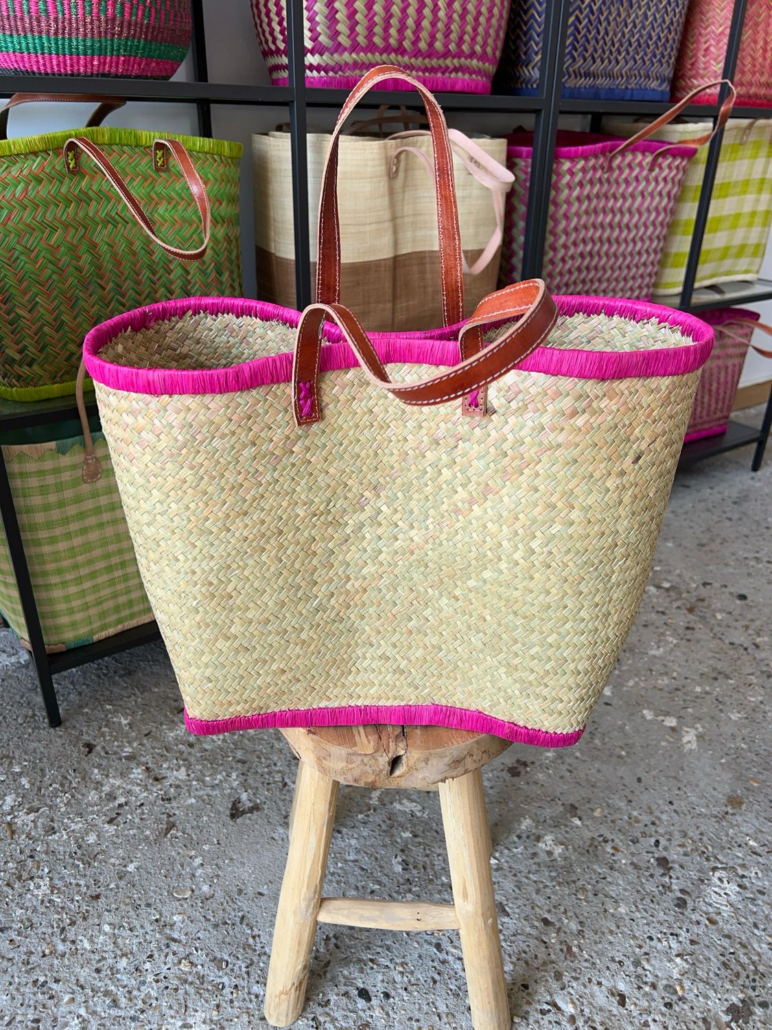 Classic Pink - Handmade (boodschappen) tas