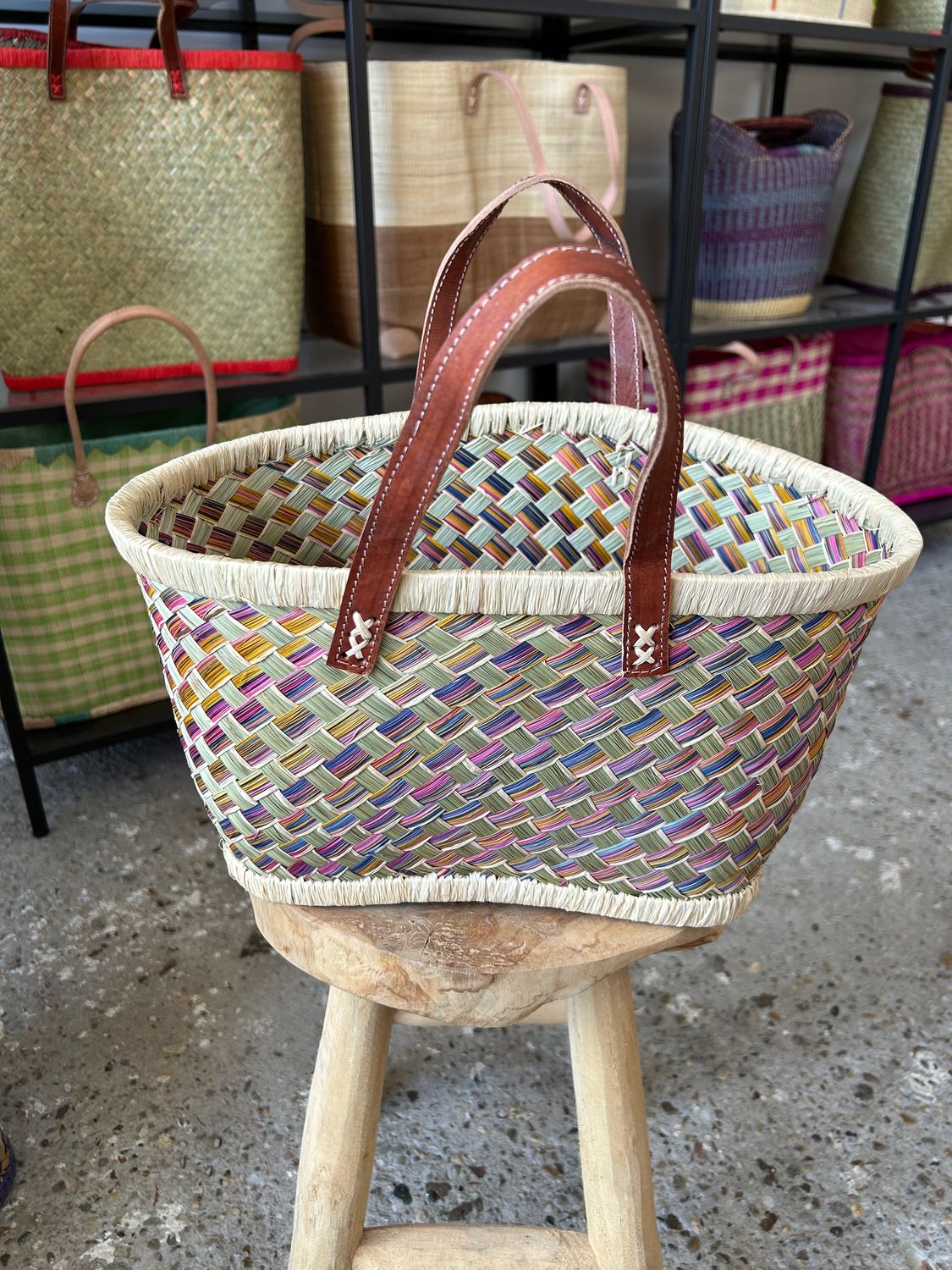 Rainbow S - Handmade (boodschappen) tas